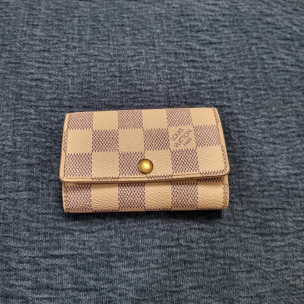 LOUIS VUITTON Damier Azur Multicles 6 Key Holder